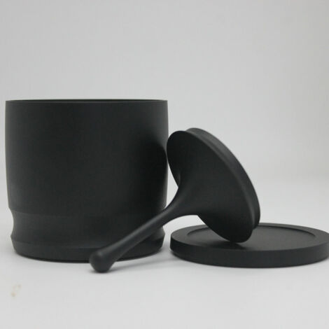 Ahlsen Anillos dosificadores de café de aleación de aluminio, taza dosificadora de café con prensa de 58mm, taza dosificadora de café expreso, selección de café en polvo para evitar residuos de polvo