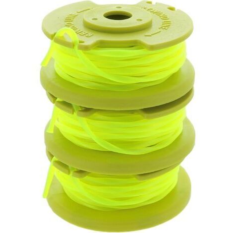 Ahlsen Applicable à Ryobi One PLUS + AC80RL3 OEM Ligne .080 Pouces Twisted Line et Remplacement de Bobine pour les tondeuses sans fil Ryobi 18v, 24v et 40v (paquet de 3)