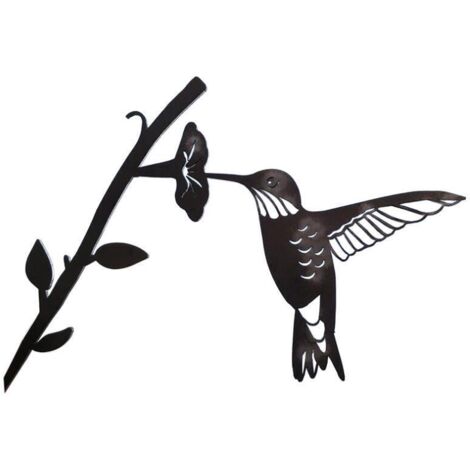Ahlsen Art Mural en Métal Oiseaux, Décoration Murale Oiseau en Métal Noir, Deco Murale Metal Moderne Oiseaux Et Branches Design pour Decoration Chambre Salon