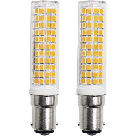ZVD Ahlsen B15d LED-Leuchtmittel, 8 W, entspricht 90 W, 80 W, 75 W, Warmweiß, B15-Sockel, 910 lm, 220 V, 230 V, 3000 K (2 Stück)