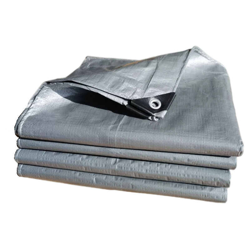 Ahlsen - Bâche de Protection en Polyéthylène Bâche Imperméable Ultra Lourde et Résistante Revêtue des Deux côtés avec Oeillets en Aluminium