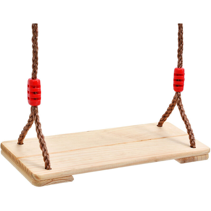 Balançoire d'arbre suspendue pour adultes enfants bois anti-corrosion poli à quatre panneaux extérieur/intérieur - Ahlsen