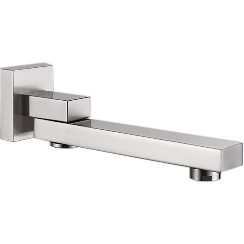 Bec de Baignoire Mural Bec Déverseur pour Baignoire Laiton Robinet de Buse Rotation à 180° - Ahlsen