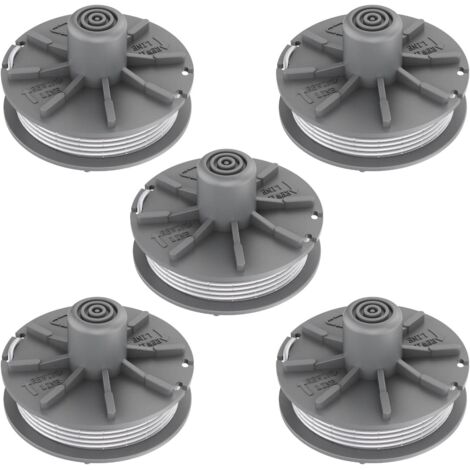 AHLSEN Bobine de fil de rechange pour débroussailleuse , 5307-20, bobine de rechange pour débroussailleuse de 0,2 cm, bobine de 6,1 m (5 pièces)