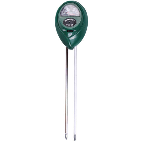 Ahlsen Bodenfeuchtigkeitsmessgerät, PH-Meter, Pflanzenwassermonitor, 3-in-1-Bodentestset mit Feuchtigkeits-/Licht-/PH-Tester für Garten, Bauernhof, Rasen, Innen- und Außenbereich, keine Batterie erfor