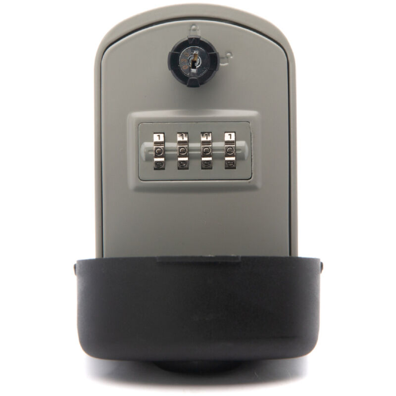 Ahlsen - Boîte à clé de mot de passe étanche double boîte de mot de passe ouverte tenture murale (couvercle étanche gris) pour un usage domestique