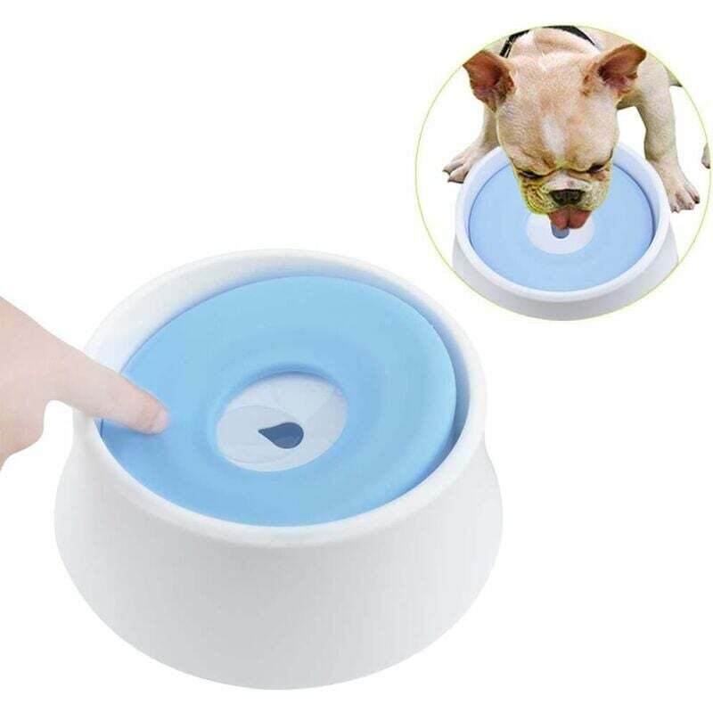 Bol d'eau pour Animaux de Compagnie,Gamelle Chien Anti débordement Bol d'eau de flottabilité pour chien chats pet water bowl, Conteneur portable à