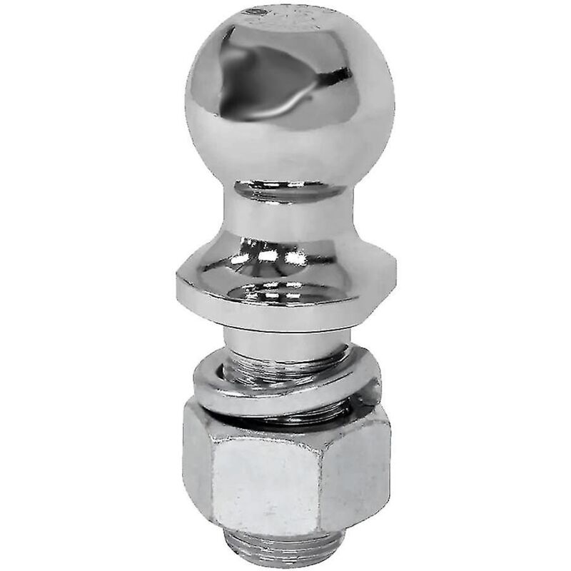 Ahlsen - Boule de remorquage de montage d'attelage chromée capacité de 50mm de diamètre pièces de remorque accessoires de rv