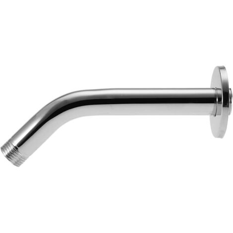 Ahlsen Bras de douche fixé au mur haut en acier inoxydable de haute qualité chromé rond extra long bras de rallonge de douche tuyau pour accessoires de pommeau de douche au plafond