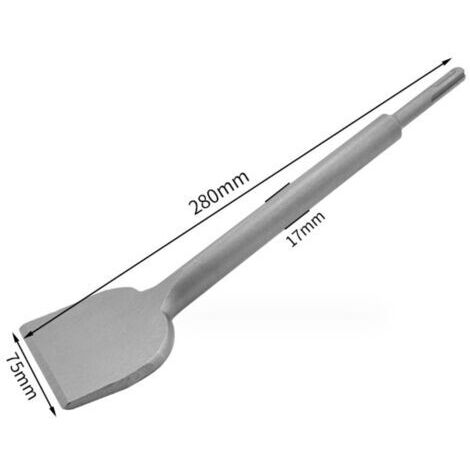 Ahlsen Burin Coudé , Ciseau À Carrelage Φ17mmx280mm X 75mm Haute Qualité Nouvellement Améliorés, Pour Carreleur, Ciseau À Tuiles Courbé Ciselé Pour Céramique Et Carreaux De Sol