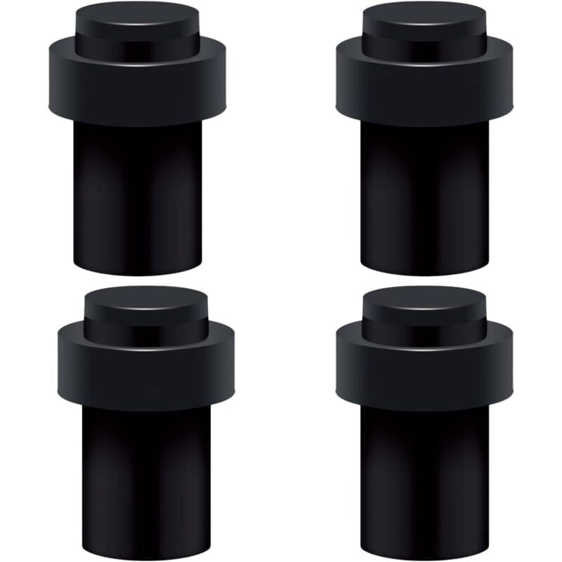 Ahlsen - Butoir de Porte de Sol en Acier Inoxydable 6.5 cm Arrêt de Porte Butée de porte Bloque Porte (Lot de 4)