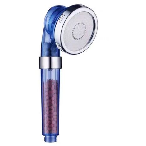 Ahlsen Cabezal de ducha con filtro para baño, cabezal de ducha de iones negativos ajustable de tres niveles