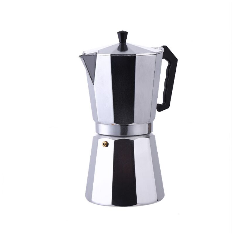 Ahlsen - Cafetière italienne en Aluminium Expresso - Couvert Transparent (14 Tasses 700 ml)