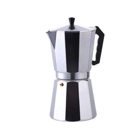 Ahlsen Cafetière italienne en Aluminium Expresso - Couvert Transparent (14 Tasses 700 ml)