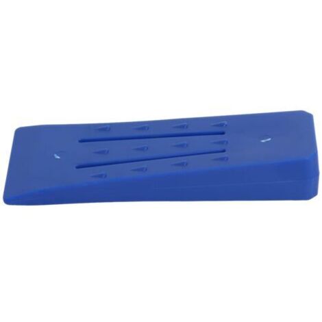 Ahlsen cales d'abattage 6 pouces, outils de coupe d'arbre en plastique de pour guider la stabilisation de l'arbre, ensemble de fournitures d'abattage de coin de tronçonneuse,Lot de 3, Bleu