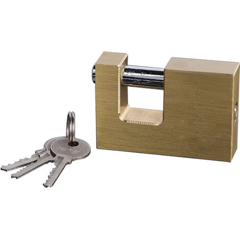 Ahlsen Candado rectangular de alta seguridad para exteriores de 70 mm, grillete de acero endurecido, resistente al agua, candado a prueba de herrumbre para puertas, cercas, casilleros