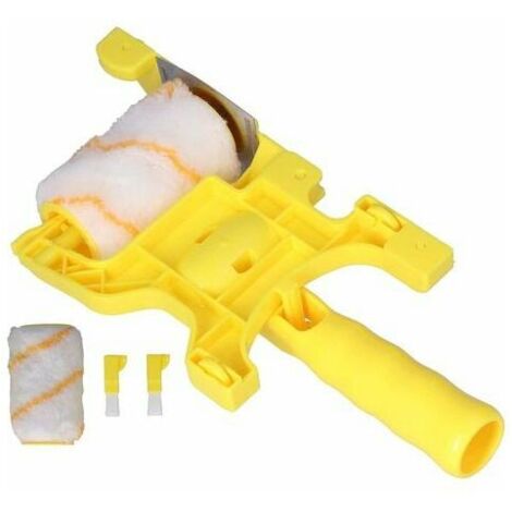 Ahlsen Cepillo Rodillo para Bordes de Pintura, Cepillo Rodillo Manual Multifuncional para un Corte Limpio y Afilado, 1 Juego de 5 Piezas para Pintura de Paredes y Techos en el Hogar
