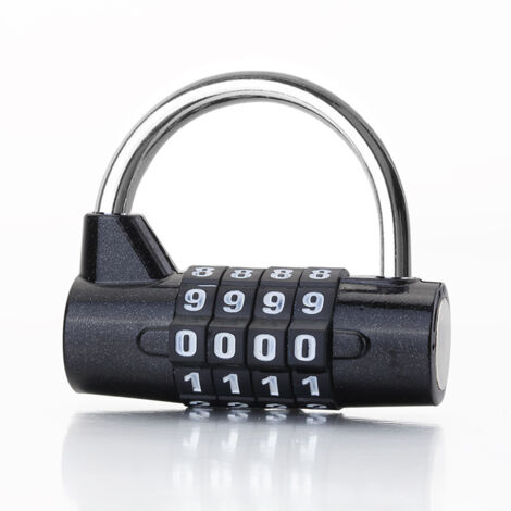 Ahlsen Cerradura con contraseña de puerta, cerradura con combinación de código de 4 dígitos, cerradura con contraseña de seguridad para gimnasio, escuela, maleta de viaje para casillero de empleados