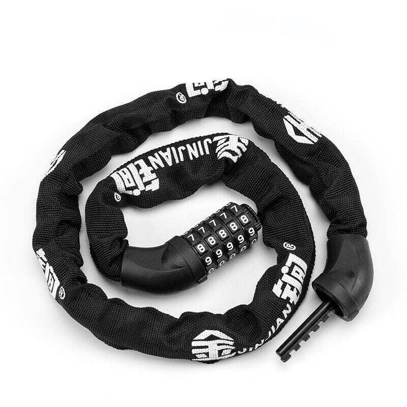 Ahlsen - Chaîne Antivol Vélo à Code antivol velo Cadenas à Vélo Chaînes Antivol avec 5 Chiffres Mot de Passe pour vélo, Moto, Porte,--601 Regular