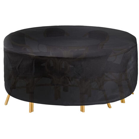 Table Ronde Housse Imperméable Chaise Banc Canapé Housse Anti-poussière Meubles De Patio Extérieur 188*84 Cm-MCJ - Jardin