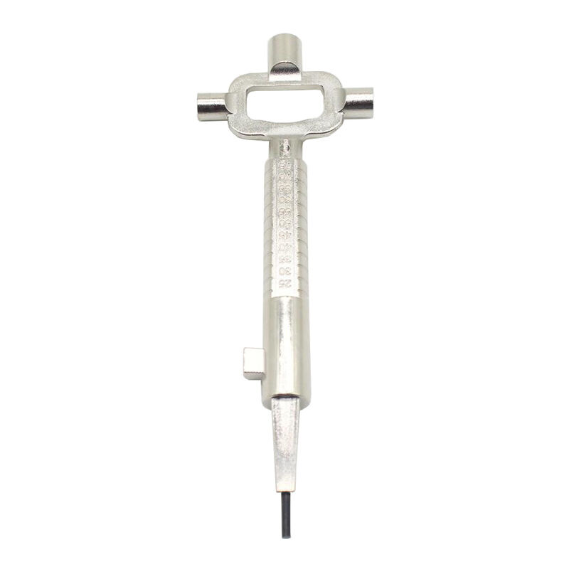 Ahlsen - Clé de Construction 2 Pièces Multi Fonction Clef Carré,Clé D'architecte en Métal Multifonction Clé Architecte en Alliage de Zinc Clé de