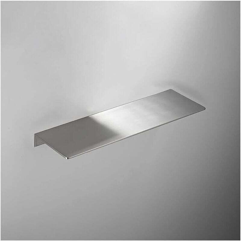 Ahlsen - Cloison de salle de bain, organisateur de salle de bain, étagère d'angle de douche argentée, baignoire carrée, étagère de douche, salle de