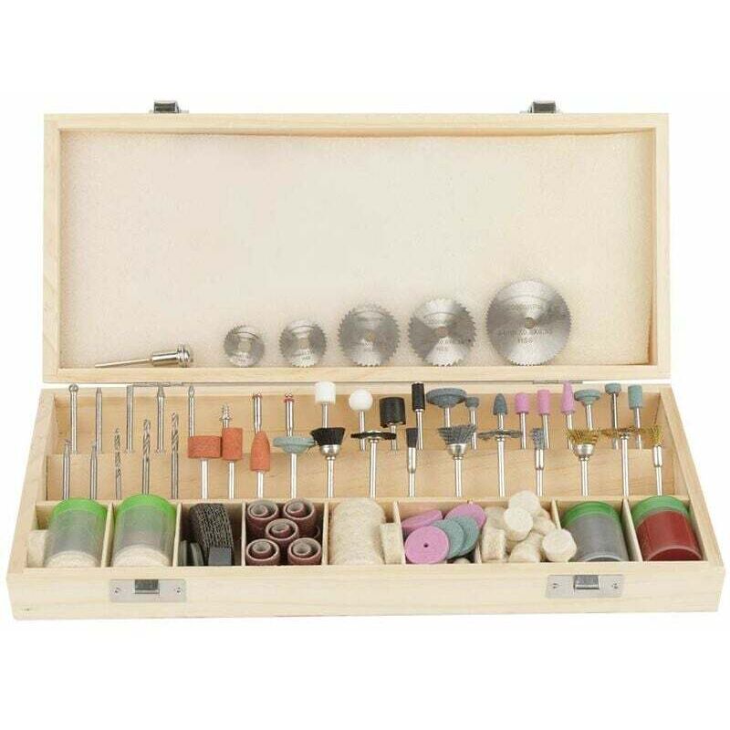 Ahlsen - Coffret Accessoires pour Outils rotatifs, 242 Pièces Accessoires pour Outil Rotatif pour le Bricolage Découpage Ponçage Polissage