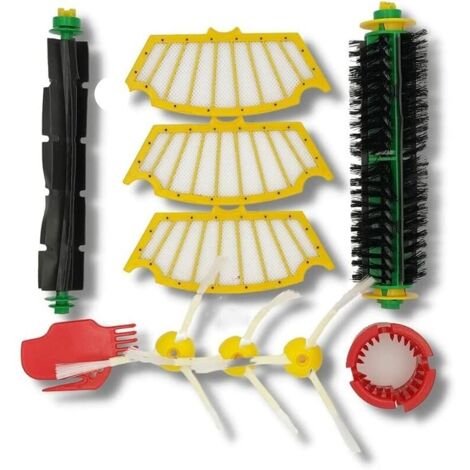 Ahlsen Compatible con cepillos iRobot Roomba 500 + kit filtro HEPA 13 accesorios