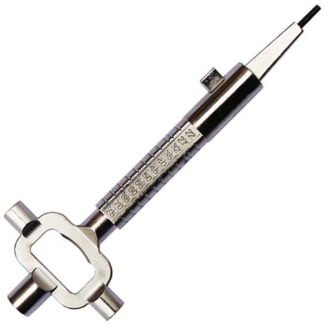 Ahlsen Construction wrench, square wrench, universal wrench, with cylinder length measuring scale