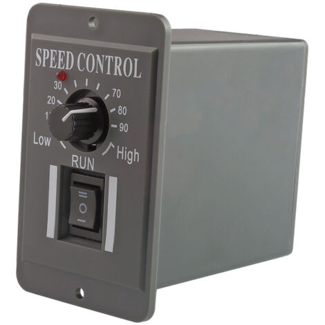 Ahlsen Controlador de velocidad de motor eléctrico - DC 12-48V 6A DC Controlador de velocidad de avance/retroceso para motores eléctricos