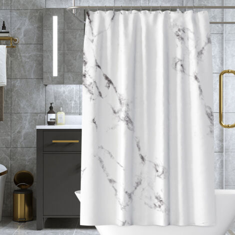 Ahlsen Cortina de ducha resistente al moho, impermeable, moderna, bonita y sencilla, para baño, 180x180cm