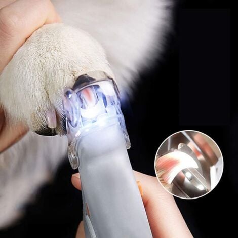 Ahlsen Coupe-ongles pour chat et chien, lampe LED, loupe anti-coupure pour animaux domestiques