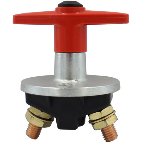 Ahlsen Coupure Isolateur Batterie Coupe Circuit,12V-60V 300A Batterie à clé Fixe Universelle de Voiture Déconnecter l'isolateur de Puissance Automobile Urgence Interrupteur pour Voiture,Bateau