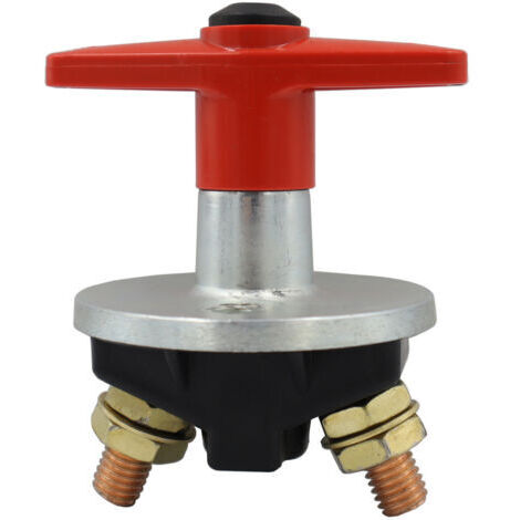 Ahlsen Coupure Isolateur Batterie Coupe Circuit,12V-60V 300A Batterie à clé Fixe Universelle de Voiture Déconnecter l'isolateur de Puissance Automobile Urgence Interrupteur pour Voiture,Bateau