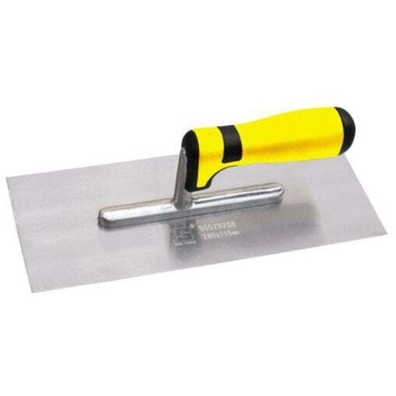 Couteau à plâtre Couteau à truelle en acier inoxydable Platoir à coins incurvés 280x115mm - Ahlsen