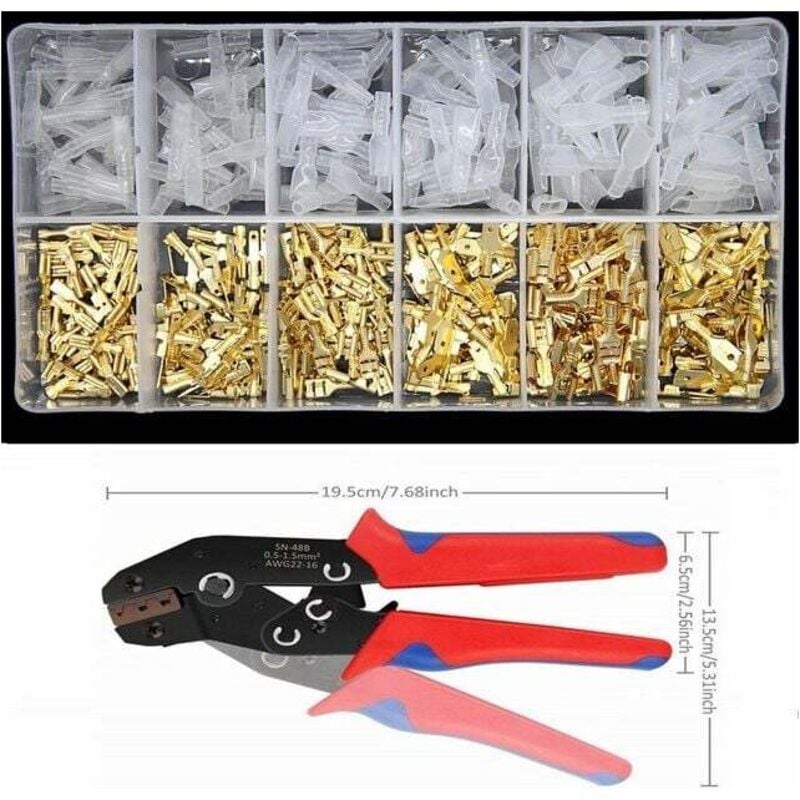 Image of Crimpzange, 450 Klemmen, Crimpdraht-Crimperhalter, professionelles Zangen-Crimpwerkzeug - Ahlsen