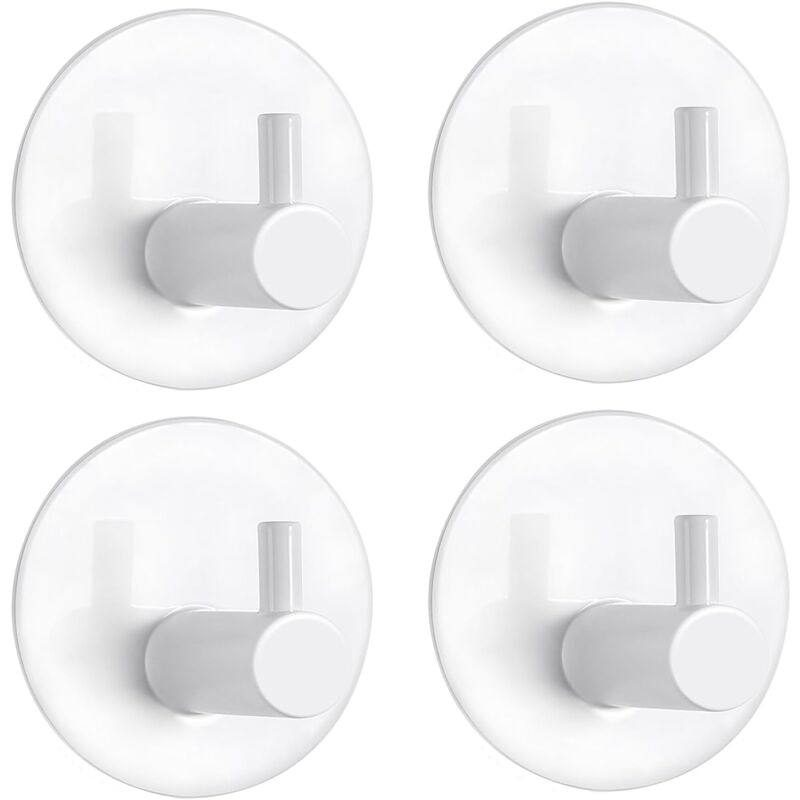 Ahlsen - Crochet Adhésif, Crochet Mural de Salle de Bains en Acier Inoxydable, Porte Serviette Auto-adhésifs pour la Cuisine, le Salon et le Bureau,