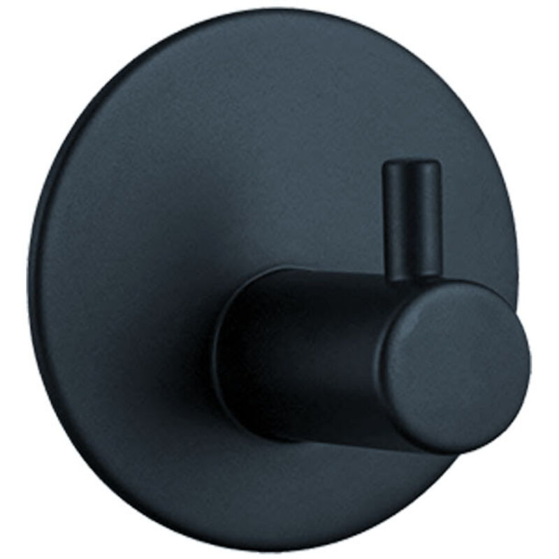 Ahlsen - Crochet Ventouse Salle de Bain Porte Serviette Ventouse Puissant Support Accroche Torchon Cuisine Noir 4