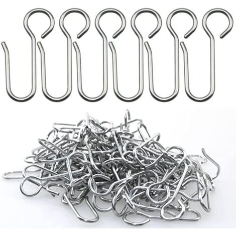 Ahlsen Crochets agrafes pour Rideaux,40 pièces Crochets Rideaux Rail,Crochets pour Rideaux à Usage intensif,pour Les Rideaux de Porte,etc