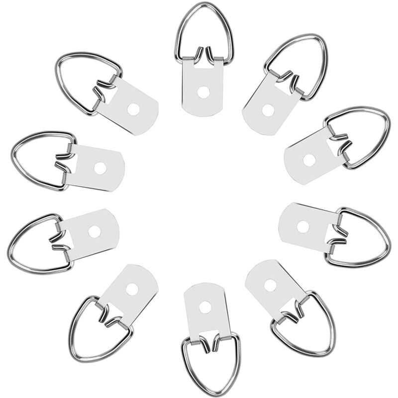 Ahlsen - Crochets Cadre Robuste d Anneaux Cadre Picture Hangers avec Vis pour Photo Suspendues Home Bureau Art Decor 500 Pièces,