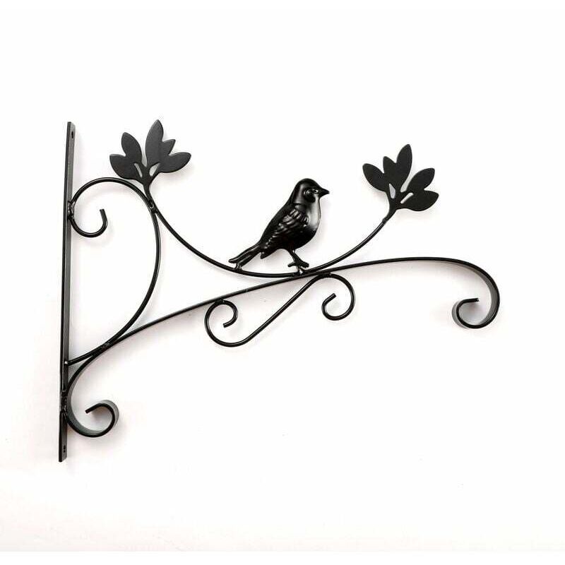 Crochets pour plantes en fer Porte-plantes suspendus au mur pour mangeoires à oiseaux Jardinières Lanternes Carillons éoliens - Ahlsen