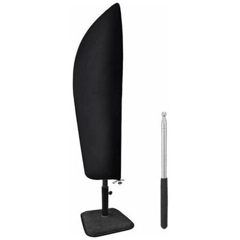 Ahlsen Cubierta de sombrilla para exteriores, cubierta impermeable para sombrilla de jardín, 265x4 0/70/50cm/protección UV, decoloración del viento para sombrilla de jardín al aire libre