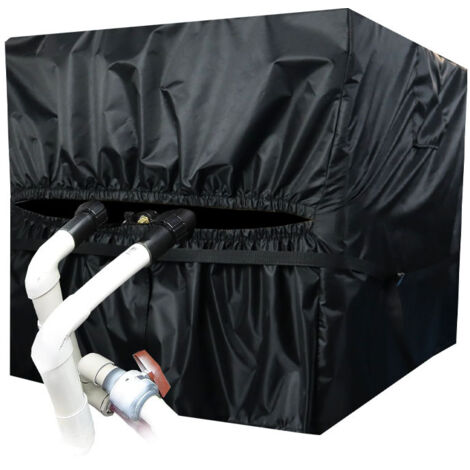Ahlsen Cubierta para calentador de piscina, tela Oxford 420D, a prueba de polvo, impermeable, cubierta para bomba de calor para piscina, 34 "x 31" x 40"