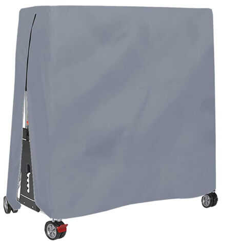 Ahlsen Cubierta para mesa de ping pong, impermeable, resistente al viento, resistente a los rayos UV, tela Oxford resistente, cubierta para mesa de ping pong con cremallera, 165x70x185cm