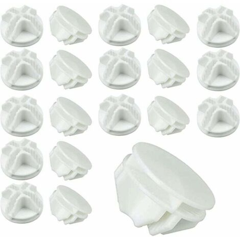 Ahlsen Cubos de conexión de plástico, estantes modulares para armario, cubos de almacenamiento, estantes resistentes, organizador Modular para armario (blanco), 100 Uds.
