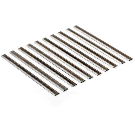 10 Cuchillas De Repuesto HSS Para Cepilladora Eléctrica, Medidas 82mm X 5,5mm - Compatibles Con Bosch, DeWalt, Makita Y Otras