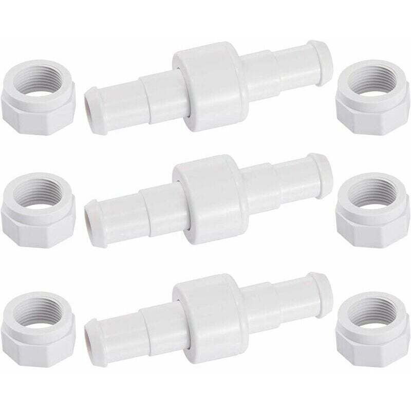 D20 Lot de 3 Raccords Rotatifs pour Tuyau D'arrosage avec 6 Embouts D15 Compatibles avec Zodiac Polaris 180 280 380 Robot Nettoyeur Piscine - Ahlsen