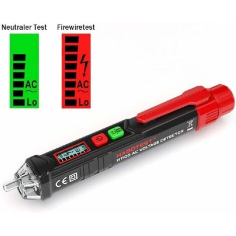 Ahlsen Detector de voltaje sin contacto, probador de voltaje con sensibilidad ajustable 12V/48V-1000V