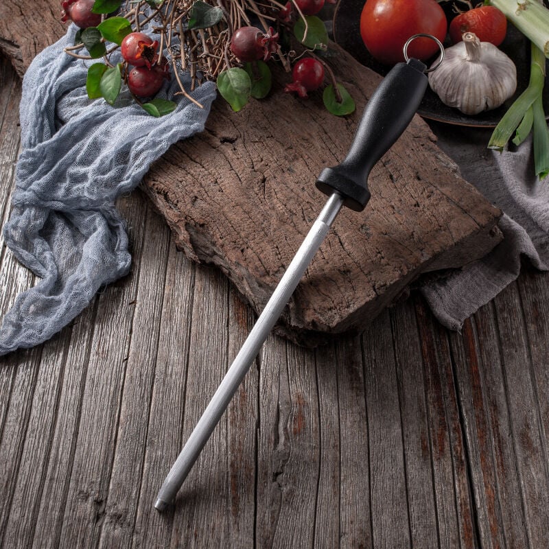 Image of Ahlsen - Diamant-Wetzstahl, professioneller Messerschärfer, Diamantbeschichtungsstange