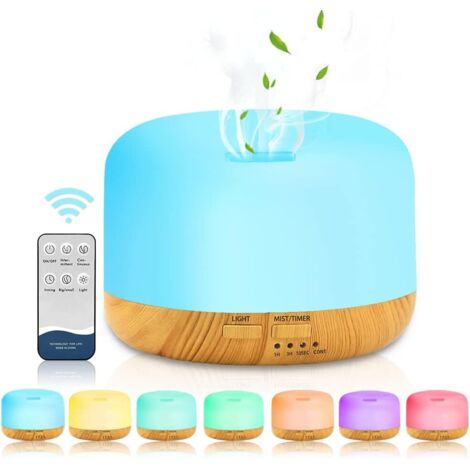 Ahlsen Diffusor für ätherische Öle, 450 ml, Ultraschall-Aroma-Aromatherapie-Luftbefeuchter, Muttertagsgeschenk für Mutter, Frau, elektrischer Aromatherapie-Diffusor mit 7 LEDs, Timer und Steuerung